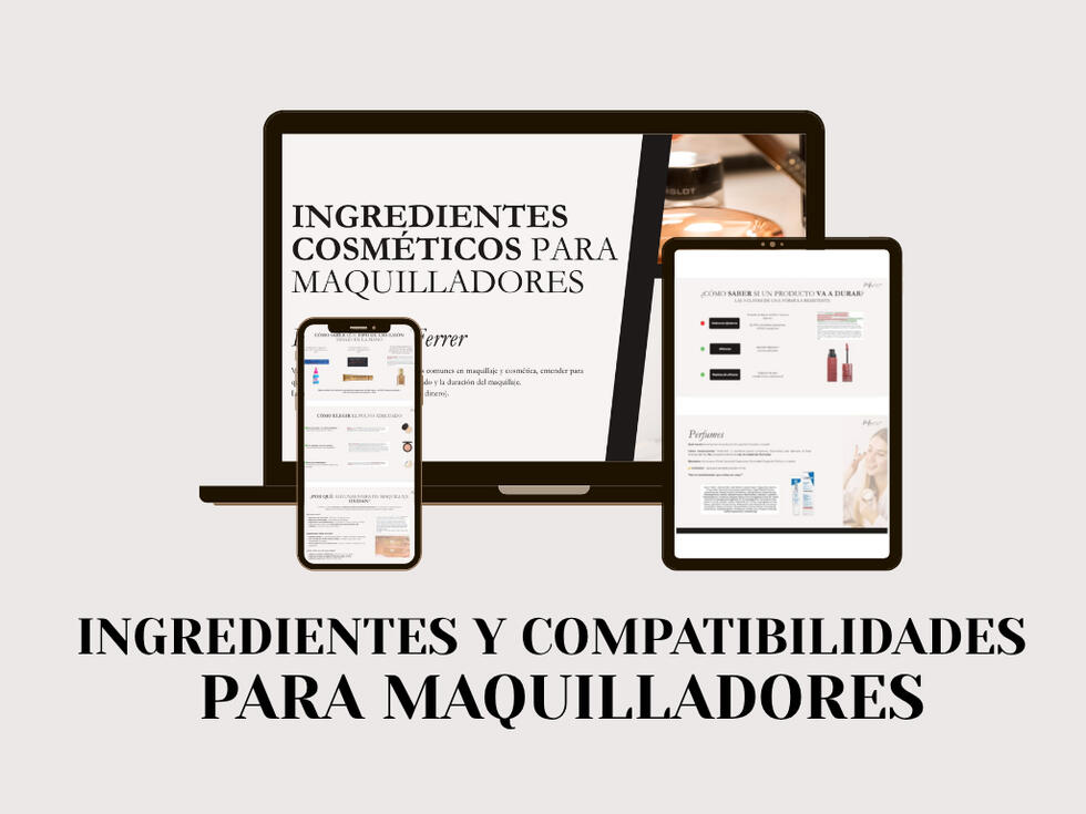 Ingredientes y compatibilidades cosméticas para maquilladores