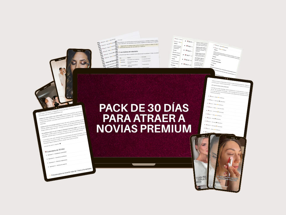 Pack 30 días para atraer novias premium Pack 30 días para atraer novias premium